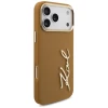 Чехол Karl Lagerfeld Karl Script Logo для iPhone 17 Pro Max Brown (KLHCP17XPSKMGVW)