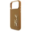 Чехол Karl Lagerfeld Karl Script Logo для iPhone 17 Pro Max Brown (KLHCP17XPSKMGVW)