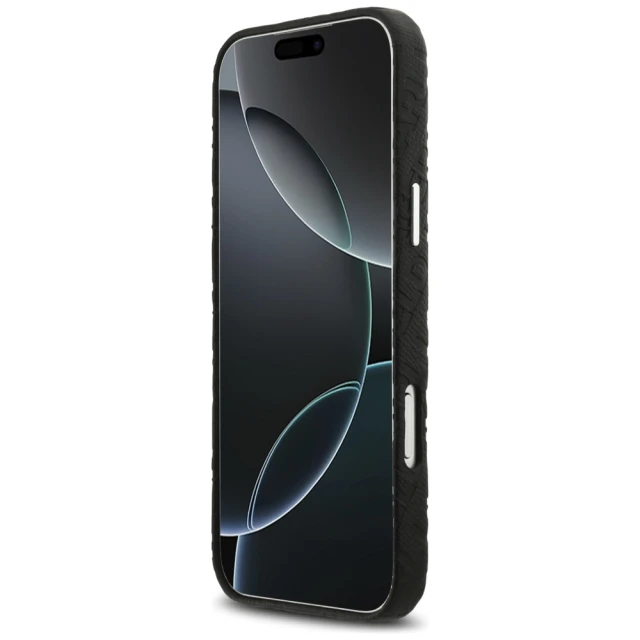 Чохол Karl Lagerfeld FW Stamped Karl для iPhone 17 Pro Max Black with MagSafe (KLHMP17XPGKLFOFK)