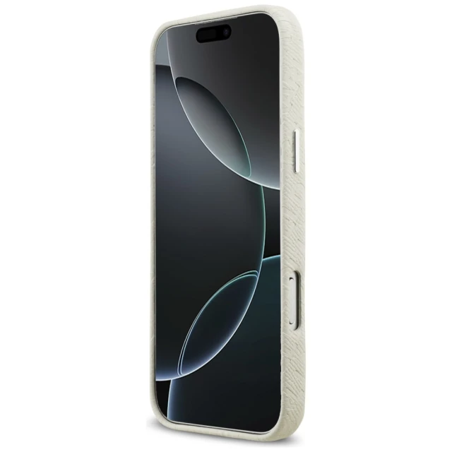 Чохол Karl Lagerfeld FW Stamped Karl для iPhone 17 Pro Max Beige with MagSafe (KLHMP17XPGKLFOFE)