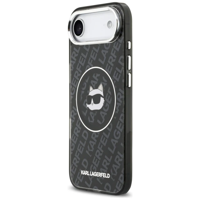 Чохол Karl Lagerfeld IML Choupette Head Logo для iPhone 17 Air Black with MagSafe (KLHMP17MHMKBCHOK)
