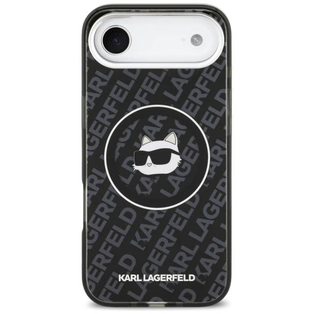Чохол Karl Lagerfeld IML Choupette Head Logo для iPhone 17 Air Black with MagSafe (KLHMP17MHMKBCHOK)