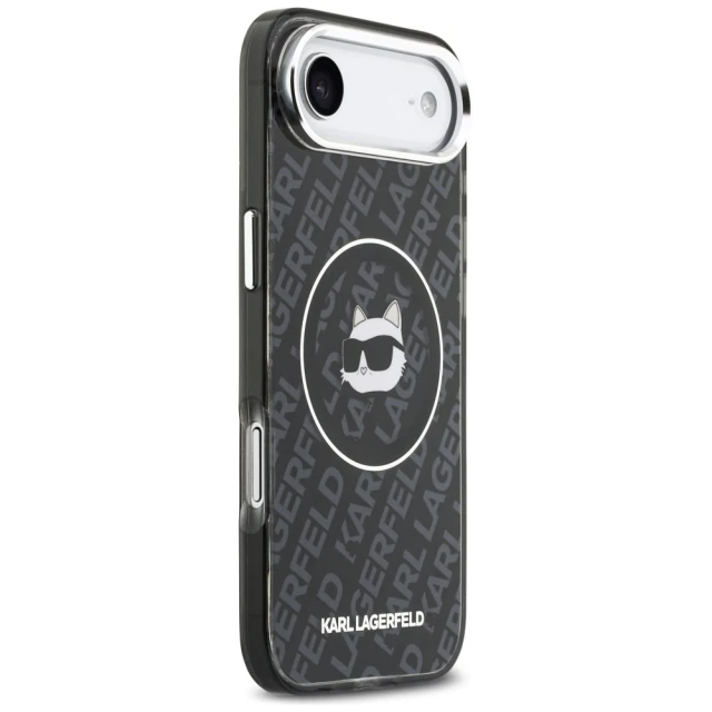 Чохол Karl Lagerfeld IML Choupette Head Logo для iPhone 17 Air Black with MagSafe (KLHMP17MHMKBCHOK)