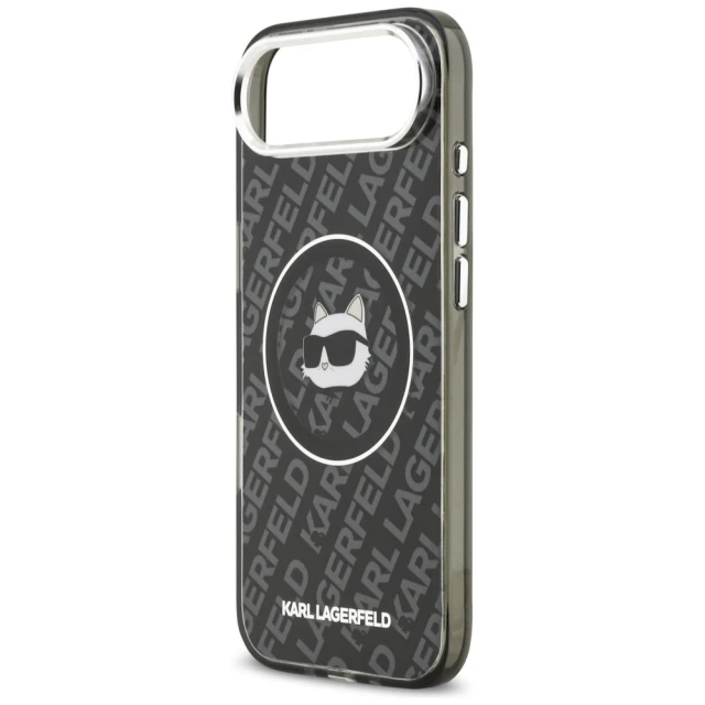 Чохол Karl Lagerfeld IML Choupette Head Logo для iPhone 17 Air Black with MagSafe (KLHMP17MHMKBCHOK)