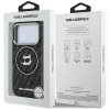 Чохол Karl Lagerfeld IML Choupette Head Logo для iPhone 17 Pro Black with MagSafe (KLHMP17LHMKBCHOK)