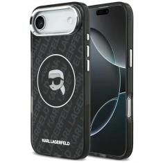 Чохол Karl Lagerfeld IML Karl Head Logo для iPhone 17 Air Black with MagSafe (KLHMP17MHMKBKHOK)