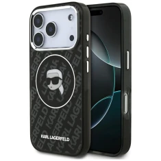 Чохол Karl Lagerfeld IML Karl Head Logo для iPhone 17 Pro Max Black with MagSafe (KLHMP17XHMKBKHOK)