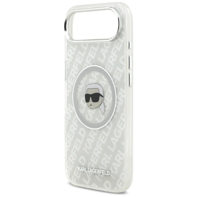 Чохол Karl Lagerfeld IML Karl Head Logo для iPhone 17 Air Gray with MagSafe (KLHMP17MHMKBKHOG)