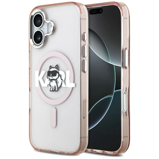 Чохол Karl Lagerfeld IML Choupette Sketch Logo для iPhone 17 Pink (KLHMP17SHGCHGKBP)