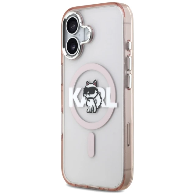 Чохол Karl Lagerfeld IML Choupette Sketch Logo для iPhone 17 Pink (KLHMP17SHGCHGKBP)