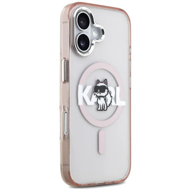 Чохол Karl Lagerfeld IML Choupette Sketch Logo для iPhone 17 Pink (KLHMP17SHGCHGKBP)