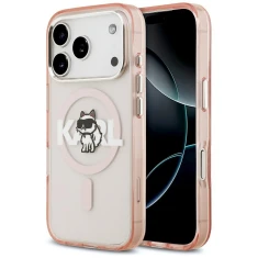 Чохол Karl Lagerfeld IML Choupette Sketch Logo для iPhone 17 Pro Pink (KLHMP17LHGCHGKBP)