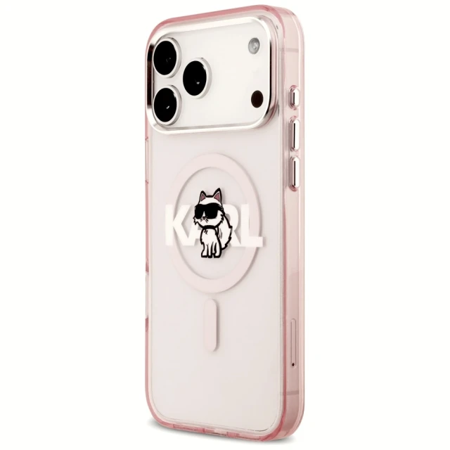 Чохол Karl Lagerfeld IML Choupette Sketch Logo для iPhone 17 Pro Max Pink (KLHMP17XHGCHGKBP)