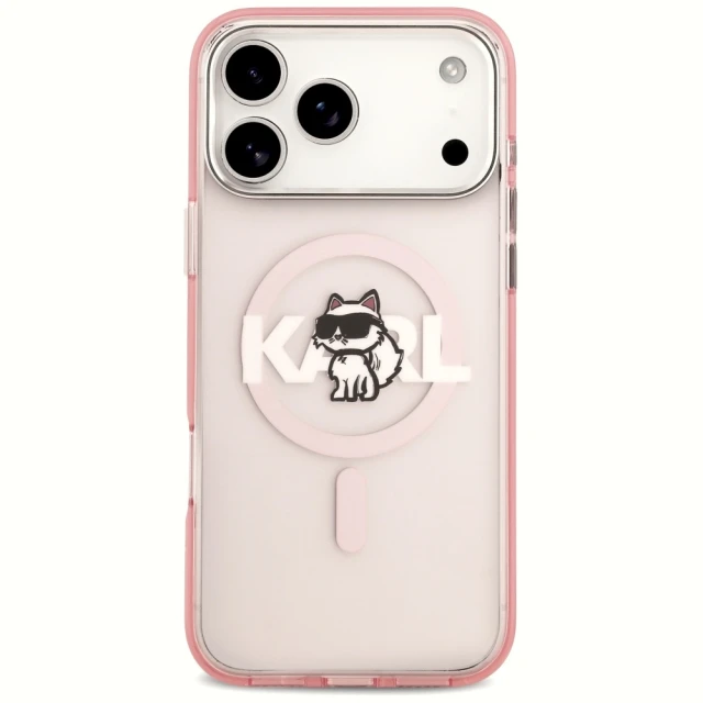 Чохол Karl Lagerfeld IML Choupette Sketch Logo для iPhone 17 Pro Max Pink (KLHMP17XHGCHGKBP)
