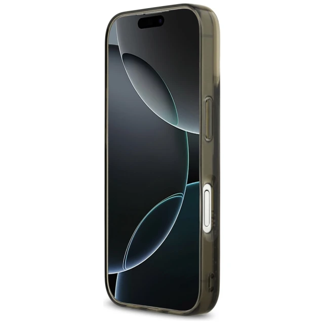 Чохол Karl Lagerfeld Liquid Glitter Choupette Logo для iPhone 17 Black with MagSafe (KLHMP17SLCHSCTDK)