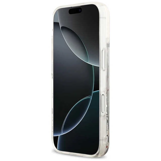 Чохол Karl Lagerfeld Liquid Glitter Choupette Logo для iPhone 17 Transparent with MagSafe (KLHMP17SLCHSCTDT)