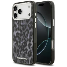 Чохол Karl Lagerfeld IML Leopard Pattern для iPhone 17 Pro Max Black with MagSafe (KLHMP17XHDLEOICK)