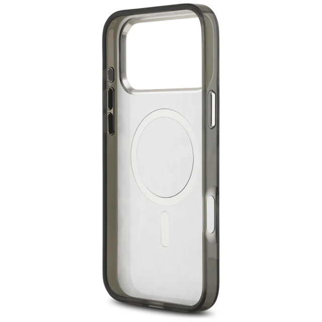 Чехол Karl Lagerfeld IML Leopard Pattern для iPhone 17 Pro Max Black with MagSafe (KLHMP17XHDLEOICK)