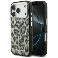 Чехол Karl Lagerfeld IML Leopard Pattern для iPhone 17 Pro Brown with MagSafe (KLHMP17LHDLEOICW)