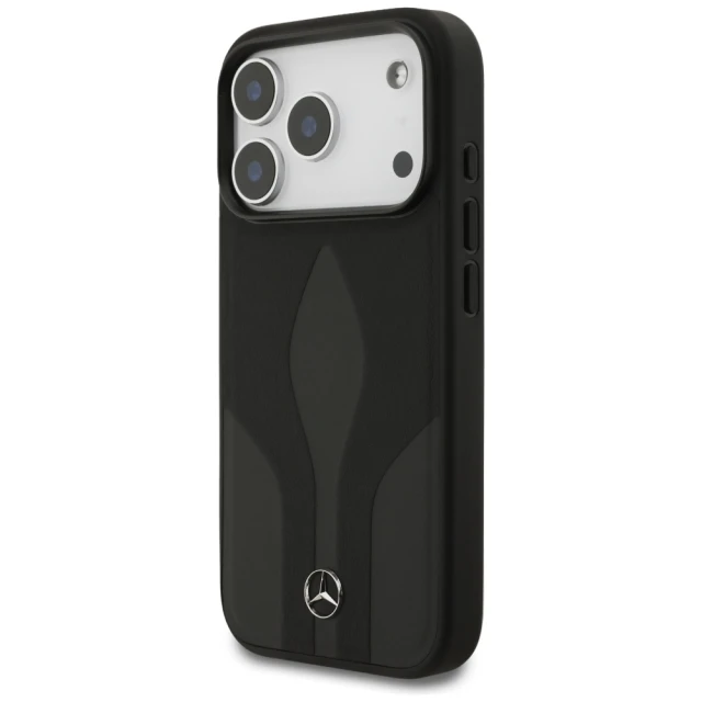 Чохол Mercedes Leather The Move для iPhone 17 Pro Black with MagSafe (MEHMP17L25ROLAUK)