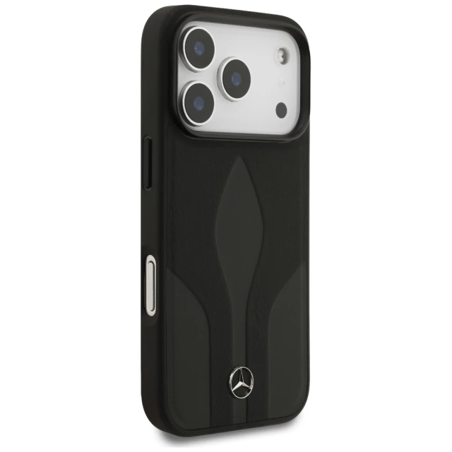 Чохол Mercedes Leather The Move для iPhone 17 Pro Black with MagSafe (MEHMP17L25ROLAUK)