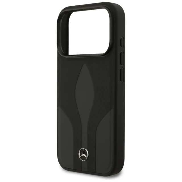 Чохол Mercedes Leather The Move для iPhone 17 Pro Black with MagSafe (MEHMP17L25ROLAUK)