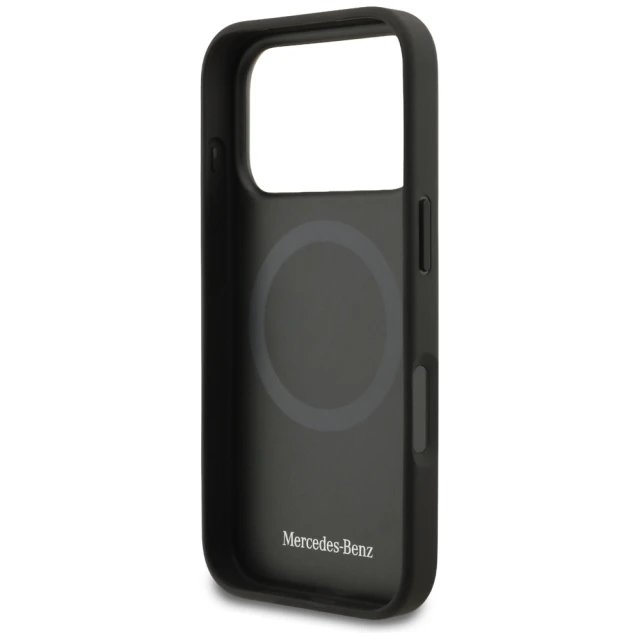 Чохол Mercedes Leather The Move для iPhone 17 Pro Black with MagSafe (MEHMP17L25ROLAUK)