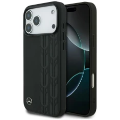Чохол Mercedes Leather Laurel Leaves для iPhone 17 Pro Max Black with MagSafe (MEHMP17X25RDSLAK)