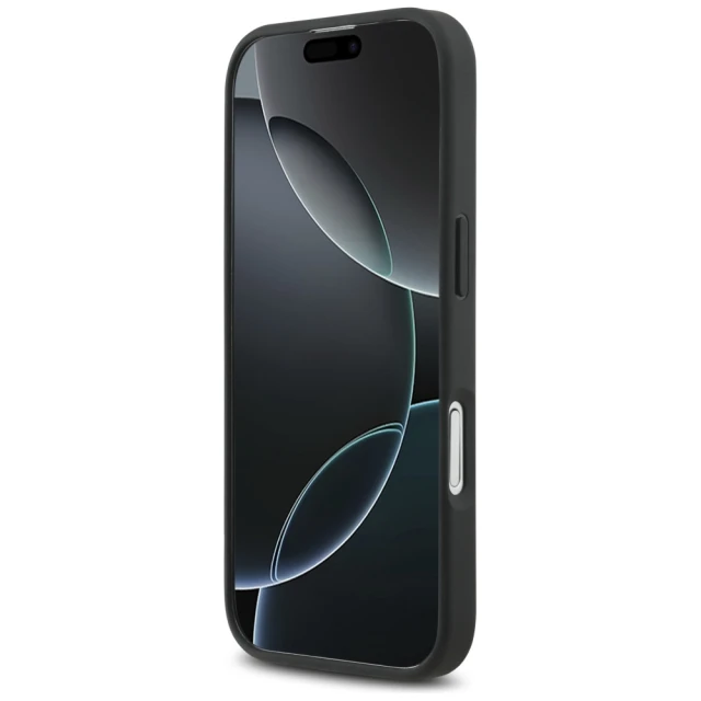 Чохол Mercedes Leather Star Pattern Stripes для iPhone 17 Black with MagSafe (MEHMP17S25RPSLKH)