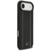 Чохол Mercedes Leather Star Pattern Stripes для iPhone 17 Air Black with MagSafe (MEHMP17M25RPSLKH)