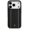 Чохол Mercedes Leather Star Pattern Stripes для iPhone 17 Pro Black with MagSafe (MEHMP17L25RPSLKH)