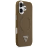 Чохол Guess Triangle Logo для iPhone 17 Brown with MagSafe (GUHMP17SPSDTSCMW)