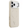 Чохол Guess Triangle Logo для iPhone 17 Pro Max Beige with MagSafe (GUHMP17XPSDTSCME)
