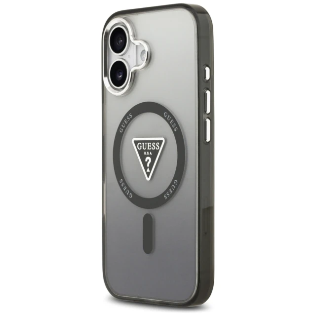 Чохол Guess IML Gradient Triangle Logo для iPhone 17 Black (GUHMP17SHGTMLCGK)