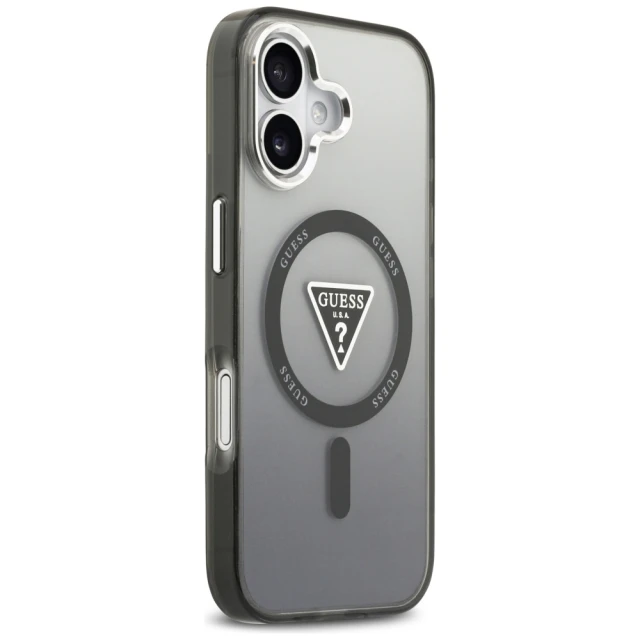 Чохол Guess IML Gradient Triangle Logo для iPhone 17 Black (GUHMP17SHGTMLCGK)