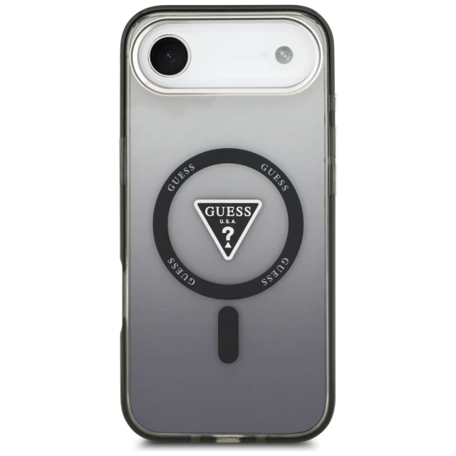 Чехол Guess IML Gradient Triangle Logo для iPhone Air Black (GUHMP17MHGTMLCGK)
