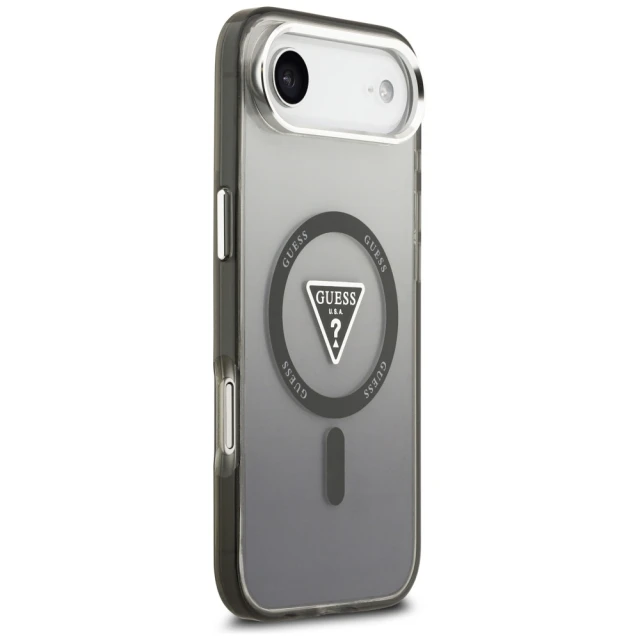 Чехол Guess IML Gradient Triangle Logo для iPhone Air Black (GUHMP17MHGTMLCGK)