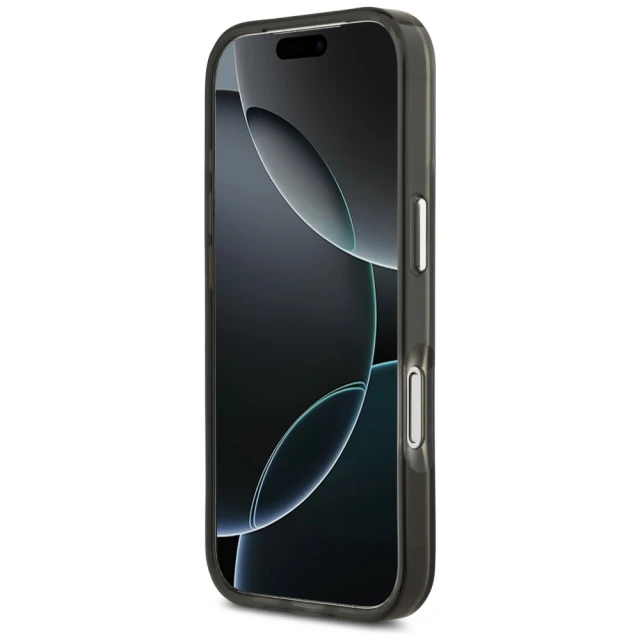 Чохол Guess IML Gradient Triangle Logo для iPhone 17 Pro Black (GUHMP17LHGTMLCGK)