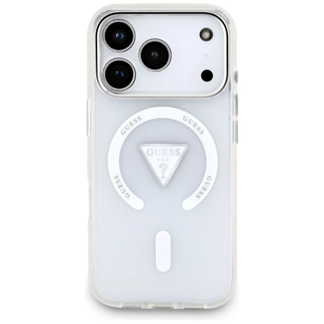 Чохол Guess IML Gradient Triangle Logo для iPhone 17 Pro Clear (GUHMP17LHGTMLCGT)