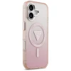 Чохол Guess IML Gradient Triangle Logo для iPhone 17 Pink with MagSafe (GUHMP17SHGTMLCGP)