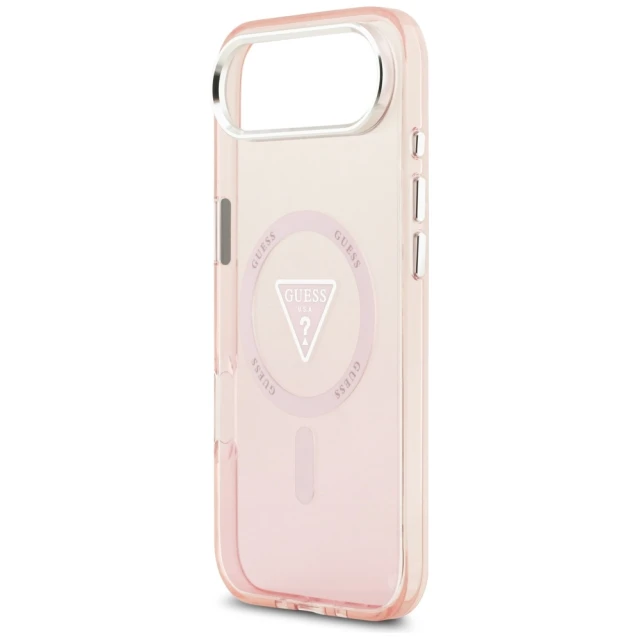 Чохол Guess IML Gradient Triangle Logo для iPhone Air Pink (GUHMP17MHGTMLCGP)