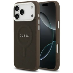 Чохол Guess Classic Logo для iPhone 17 Pro Max Brown with MagSafe (GUHMP17XPSAREGSW)