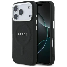 Чохол Guess Classic Logo для iPhone 17 Pro Black with MagSafe (GUHMP17LPSAREGSK)