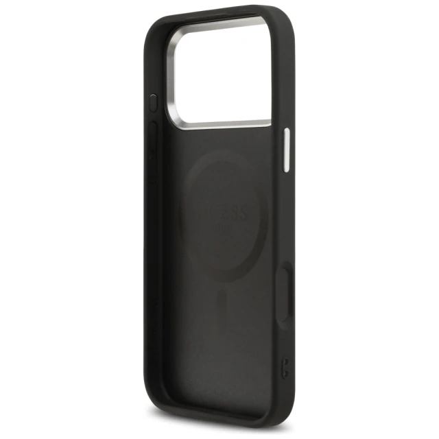 Чохол Guess Classic Logo для iPhone 17 Pro Max Black with MagSafe (GUHMP17XPSAREGSK)