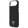 Чохол Guess Glitter Triangle Logo для iPhone 17 Air Black with MagSafe (GUHMP17MPFGTSCMK)