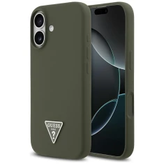 Чехол Guess Silicone Triangle Logo для iPhone 17 Khaki with MagSafe (GUHMP17SSCTRLMA)