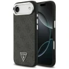 Чохол Guess 4G Triangle Logo для iPhone 17 Air Black Silver with MagSafe (GUHMP17MP4TSRCMK)
