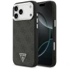 Чохол Guess 4G Triangle Logo для iPhone 17 Pro Max Black Silver with MagSafe (GUHMP17XP4TSRCMK)