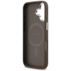 Чохол Guess 4G Triangle Logo для iPhone 17 Brown Silver with MagSafe (GUHMP17SP4TSRCMW)