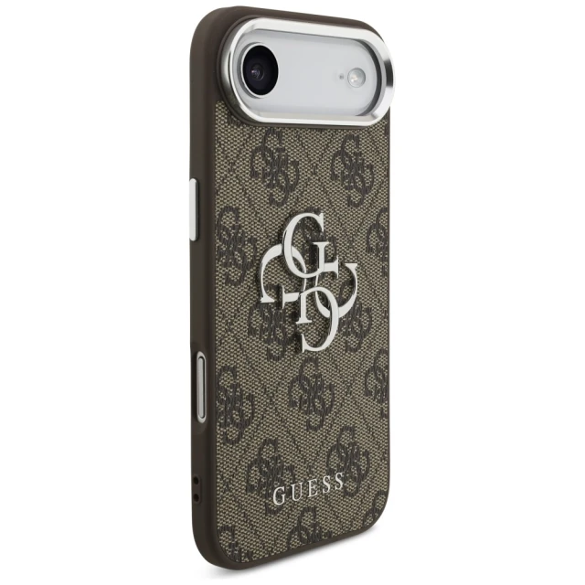 Чохол Guess 4G Big 4G Classic Logo для iPhone 17 Air Brown Silver (GUHCP17MP4G4SMCW)